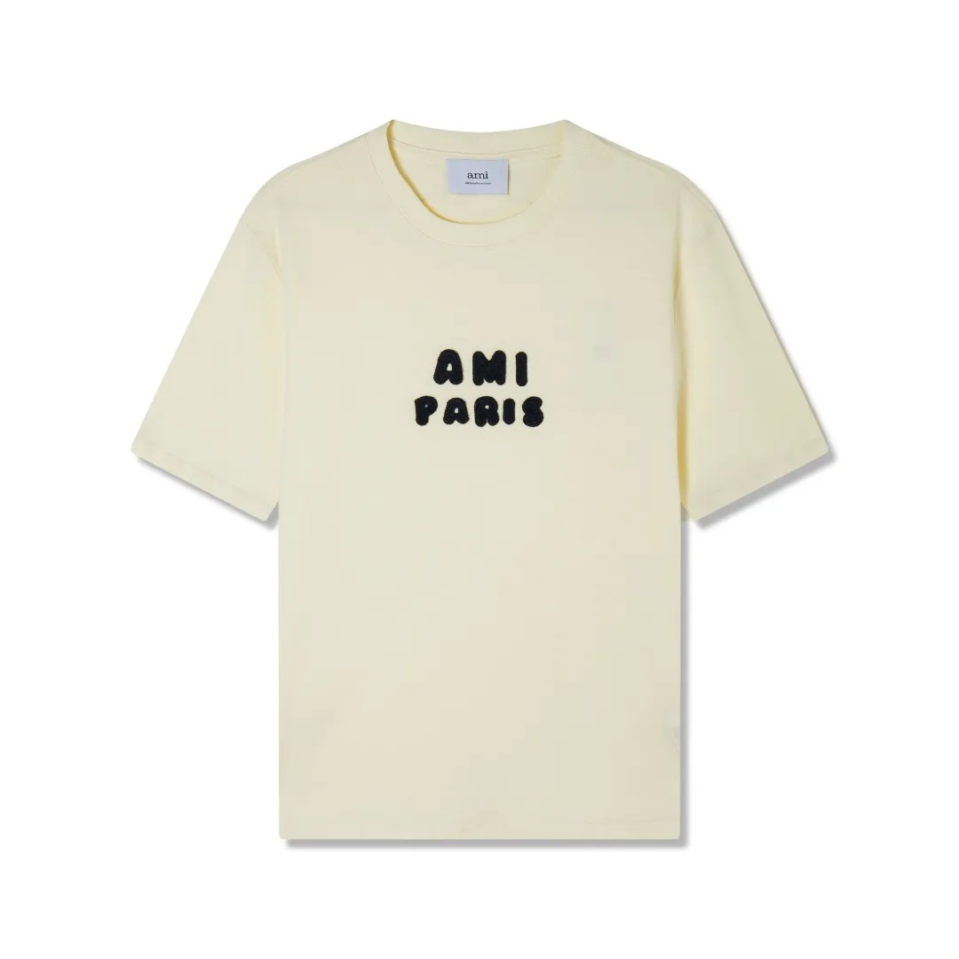 Style No.: A 008# P57 Ami 2026 Spring/Summer New Arrival T-shirt Short Sleeve The workmanship of this chapter is extremely cumbersome and complicated. It uses water-soluble polyester and water-soluble thread, first starting the pattern, dyeing, then air-drying, shaping, and then laser processing of details. The process time is long, which distinguishes it from the garbage version of the leaky bottom fabric on the market. We completely restore the correct version of the official website 1:1, with high-weight fabrics, synchronized detail routing, and restored official website letter embroidery, which is the only correct version on the entire network. Color: Apricot Black Navy Blue White Sizes: S-XL